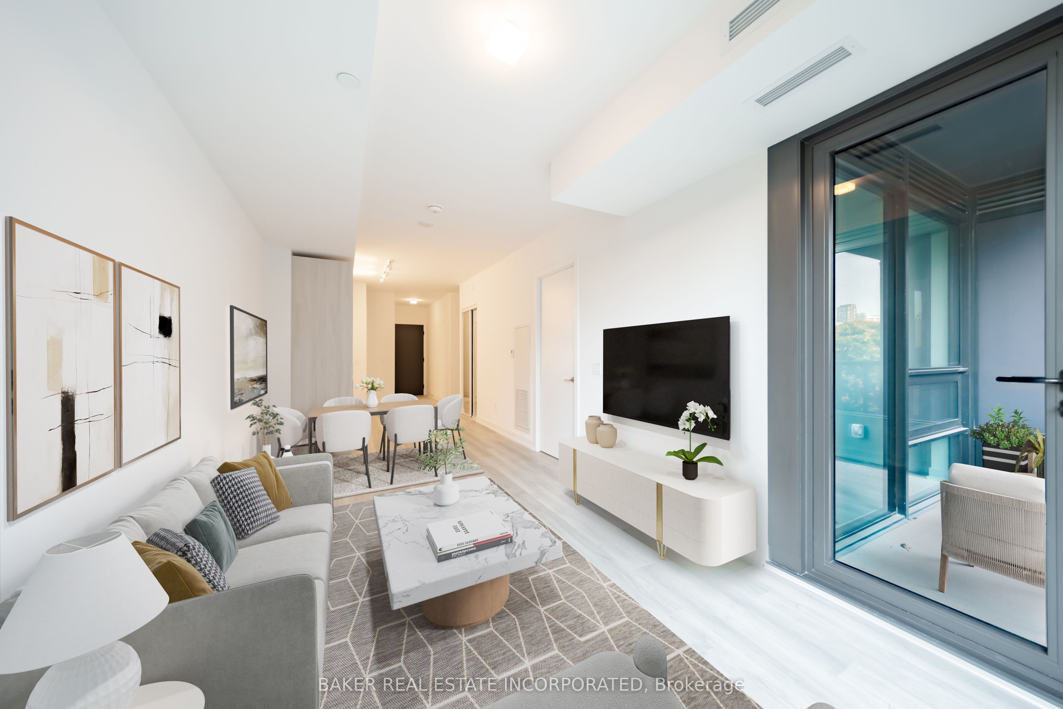 Virtually Staged Living Room