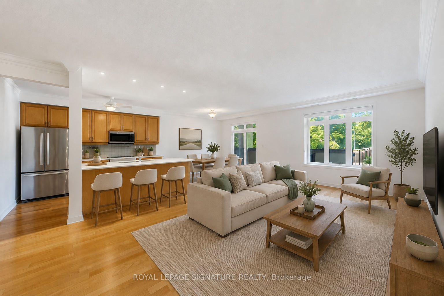 Open concept living area